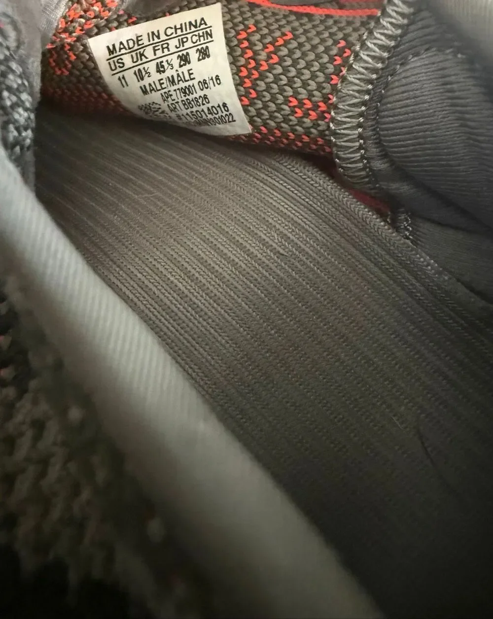 Adidas Men's Yeezy Boost 350 V2 Beluga BB1826 Primeknit Sneaker Gray Size 11